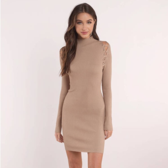 Tobi Cream Bodycon Dress Size M NWOT - Picture 1 of 5